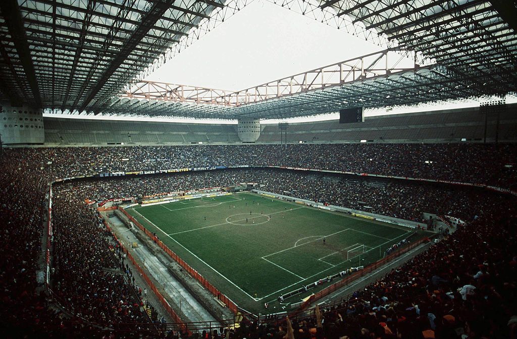 MILAN, ITALY - MARCH 12: FUSSBALL: ITALIENISCHE LIGA - AC MAILAND und INTER MAILAND, STADION Giuseppe MEAZZA/SAN SIRO (Photo by Bongarts/Getty Images)