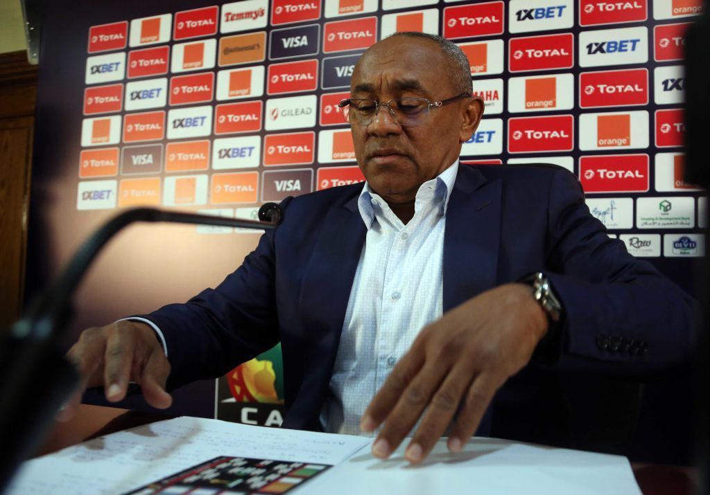 الكشف عن قضية فساد تُلاحق رئيس الإتحاد الإفريقي لكرة القدم (صور) 5 21 June 2019, Egypt, Cairo: Ahmad Ahmad, President of the Confederation of African Football (CAF), holds a press conference at the Cairo International Stadium, ahead of the opening of 2019 Africa Cup of Nations on Friday. Photo: Mahmoud Bakkar/dpa (Photo by Mahmoud Bakkar/picture alliance via Getty Images)