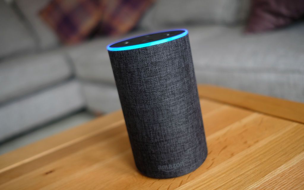 A general view of an Amazon Echo smart speaker. Amazon's Alexa is set to answer people's health queries by searching the official NHS website. (Photo by Andrew Matthews/PA Images via Getty Images)
