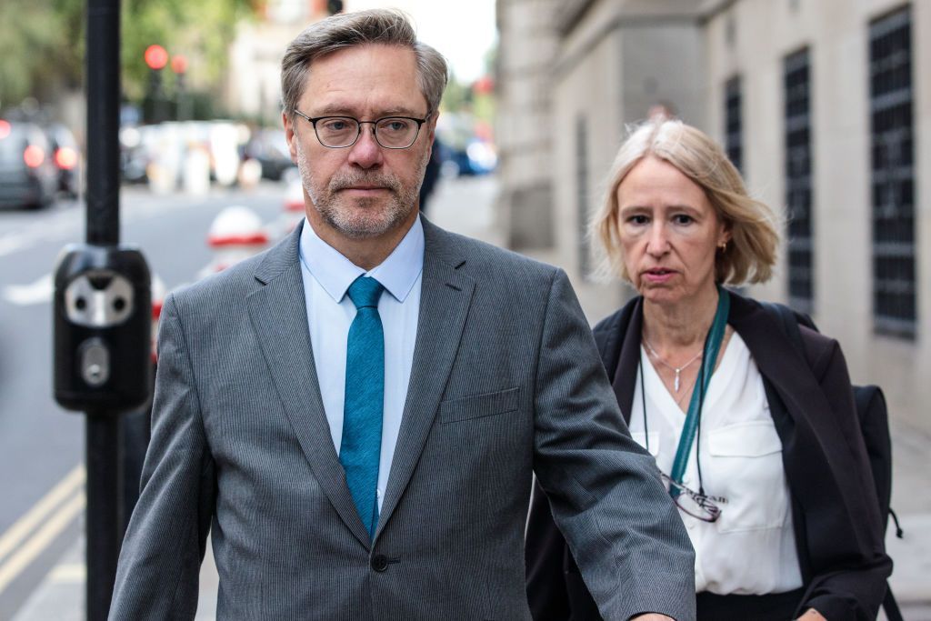 LONDON, ENGLAND - SEPTEMBER 10: John Letts and Sally Lane arrive at the Old Bailey charged with making money available for suspected terrorist activities on September 10, 2018 in London, England. The pair's son, dubbed 'Jihadi Jack' by some newspapers, is alleged to have travelled to Iraq to join the Islamic State. (Photo by Jack Taylor/Getty Images)