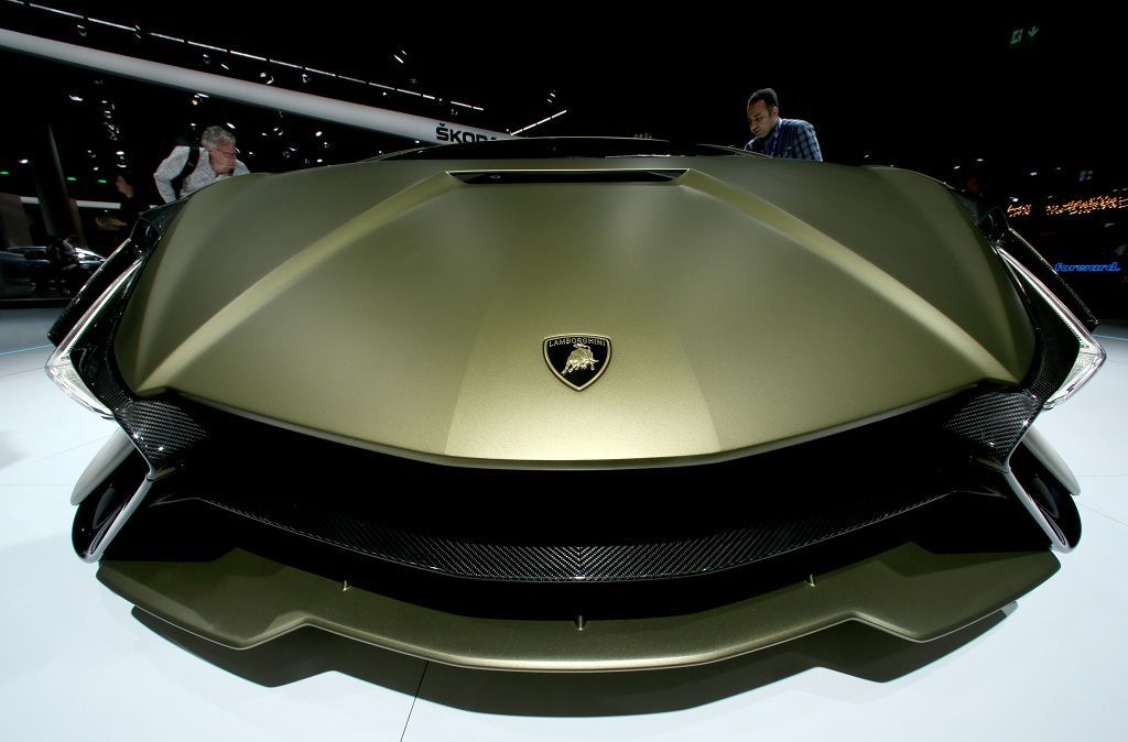 A Lamborghini Sian FKP37 is pictured at the international Frankfurt Motor Show (IAA) in Frankfurt, Germany, September 11, 2019. REUTERS/Ralph Orlowski
