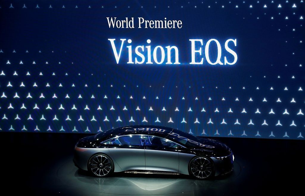 Mercedes-Benz Vision EQS is pictured at the 2019 Frankfurt Motor Show (IAA) in Frankfurt, Germany, September 10, 2019. REUTERS/Ralph Orlowski
