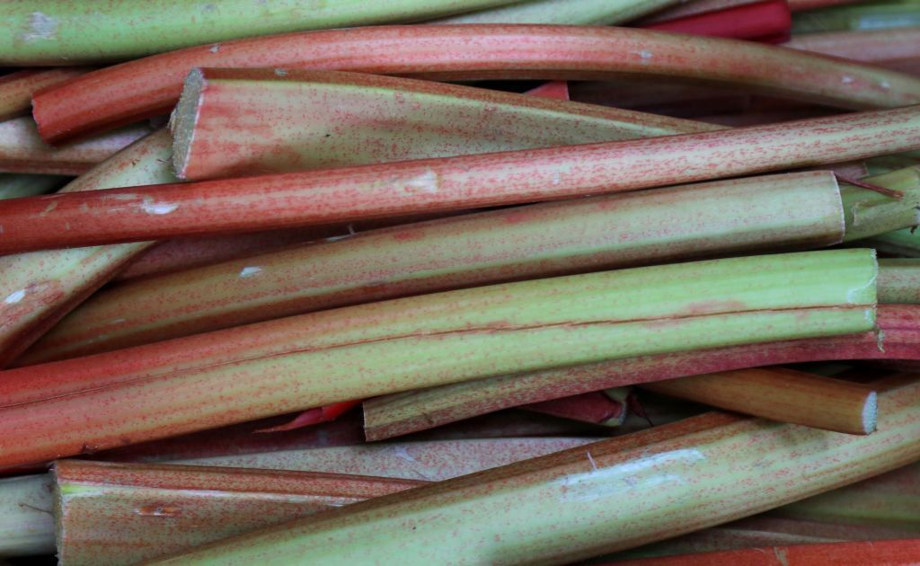 A view of rhubarb for sale on a fruit and vegetable stall in London. Picture date: Thursday May 2, 2019. Photo credit should read: Gareth Fuller/PA Wire (Photo by Gareth Fuller/PA Images via Getty Images)