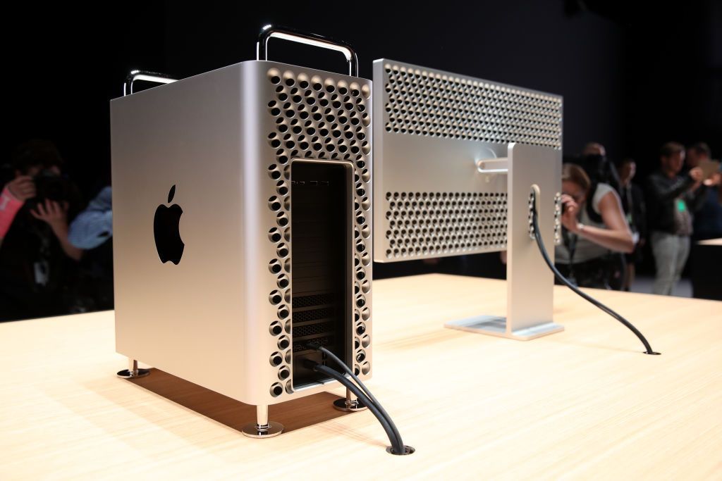 SAN JOSE, CALIFORNIA - JUNE 03: The new Mac Pro is displayed during the 2019 Apple Worldwide Developer Conference (WWDC) at the San Jose Convention Center on June 03, 2019 in San Jose, California. The WWDC runs through June 7. (Photo by Justin Sullivan/Getty Images)