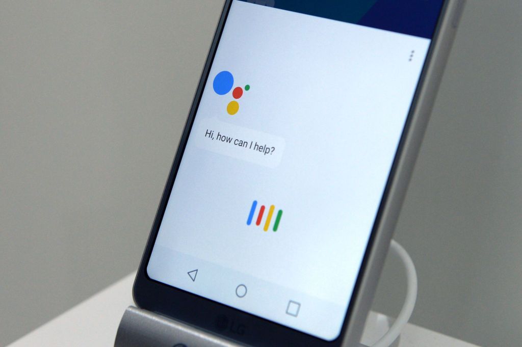 The 'Google Assistant' app is running on an LG G6 smartphone at the Mobile World Congress in Barcelona, Spain 27 February 2017. The G6 is the first smartphone next to Google's own Pixel phone to have access to the Google Assistant. Photo: Andrej Sokolow/dpa | usage worldwide   (Photo by Andrej Sokolow/picture alliance via Getty Images)