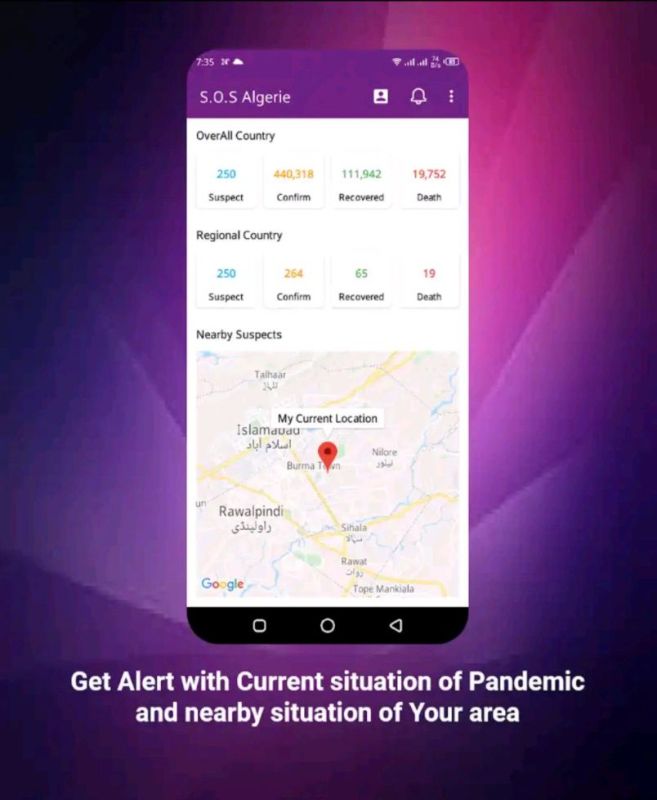 في الجزائر.. تطبيق sos algerie لمتابعة فيروس كورونا عبر الهاتف