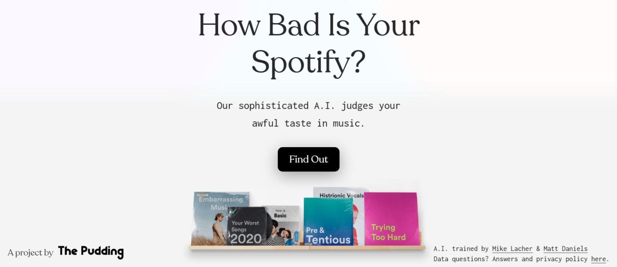 تطبيق جديد مرتبط بـ”سبوتيفاي“.. الذكاء الاصطناعي يكشف مدى سوء ذوقك في اختيار الموسيقى! 1 تطبيق جديد مرتبط بـ”سبوتيفاي“.. الذكاء الاصطناعي يكشف مدى سوء ذوقك في اختيار الموسيقى!