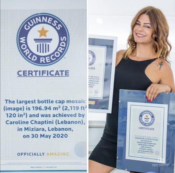 بعدما هزمت اليابان ومكسيكو.. لبنانية تدخل ”غينيس“ للمرة الـ3 بأكبر علم لبناني