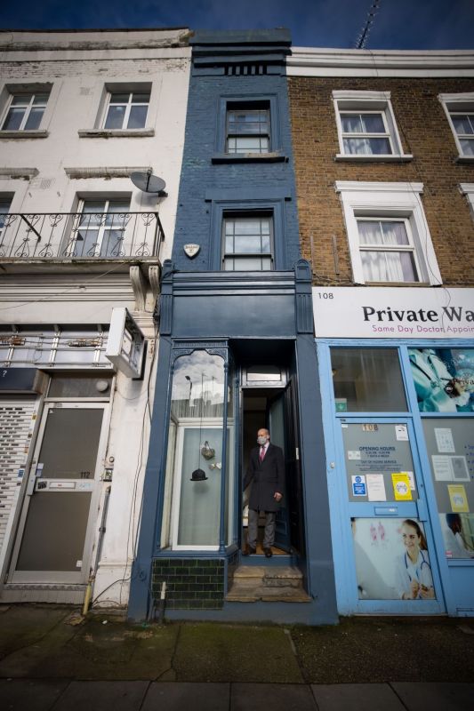 أضيق منزل في لندن للبيع بأكثر من مليون يورو