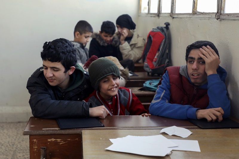 مدرسة في شمال سوريا تهتم بتعليم الأطفال ذوي الإعاقات البصرية 1 مدرسة في شمال سوريا تهتم بتعليم الأطفال ذوي الإعاقات البصرية