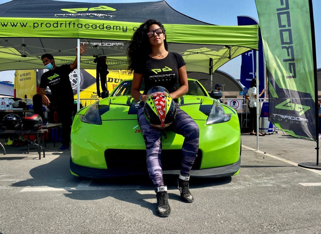 فلسطينية تحصد ألقابا في سباقات السيارات الخطرة 1 فلسطينية تحصد ألقابا في سباقات السيارات الخطرة