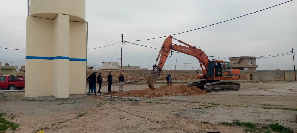 أعمل مشروع المياه في تل قصب