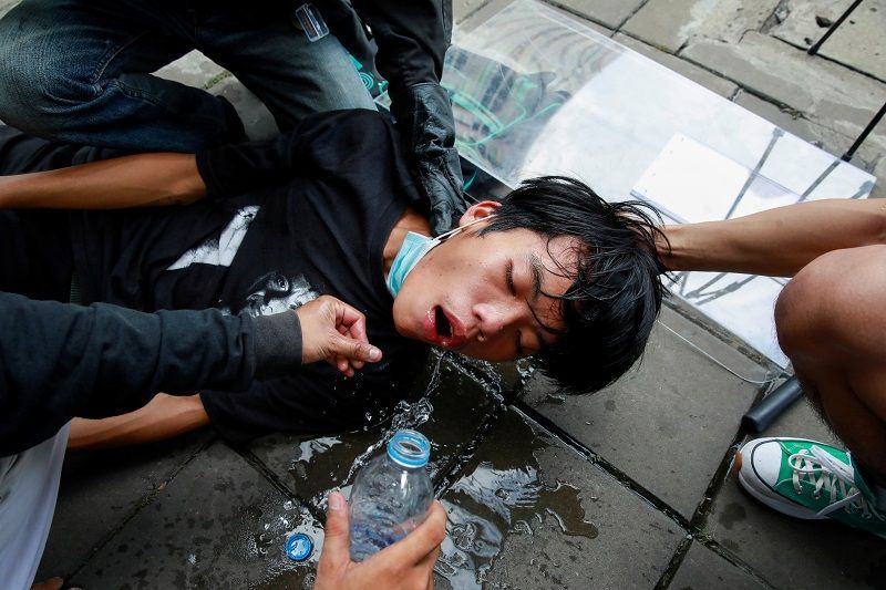 تايلاند.. الشرطة تطلق الغاز المسيل للدموع على المتظاهرين المؤيدين للديمقراطية