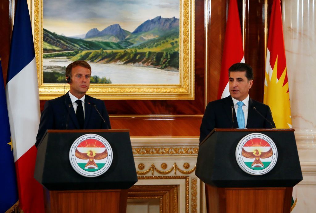 ماكرون: عودة داعش تهدد مستقبل العراق وكردستان لكن أيضاً أمن الأوروبيين والفرنسيين