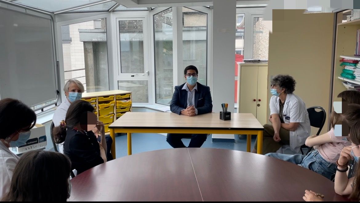 زيارتي لأطفال مستشفى مدينة روان الفرنسية