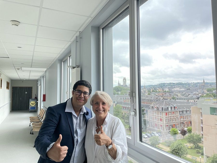 زيارتي لأطفال مستشفى مدينة روان الفرنسية