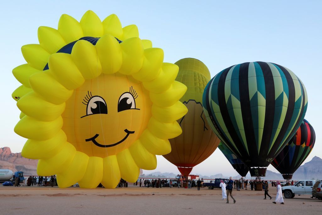 المناطيد تزين سماء الأردن