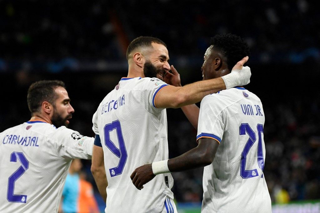 بنزيمة يسجل الهدف رقم 1000 ويقود ريال مدريد لتجاوز شاختار