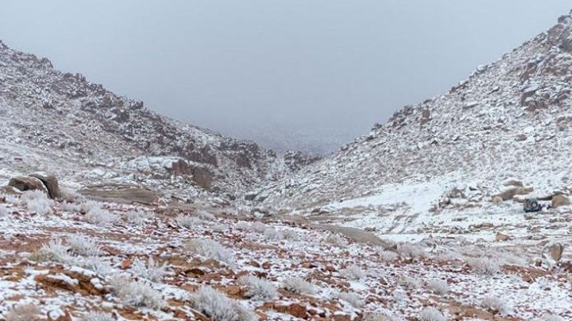 بالصور.. السعودية تسجل درجات حرارة منخفضة بشكل غير مسبوق