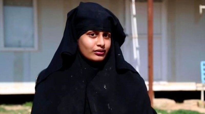 عروس داعش شميمة بيغوم تتوسل جونسون لإعادتها إلى بريطانيا
