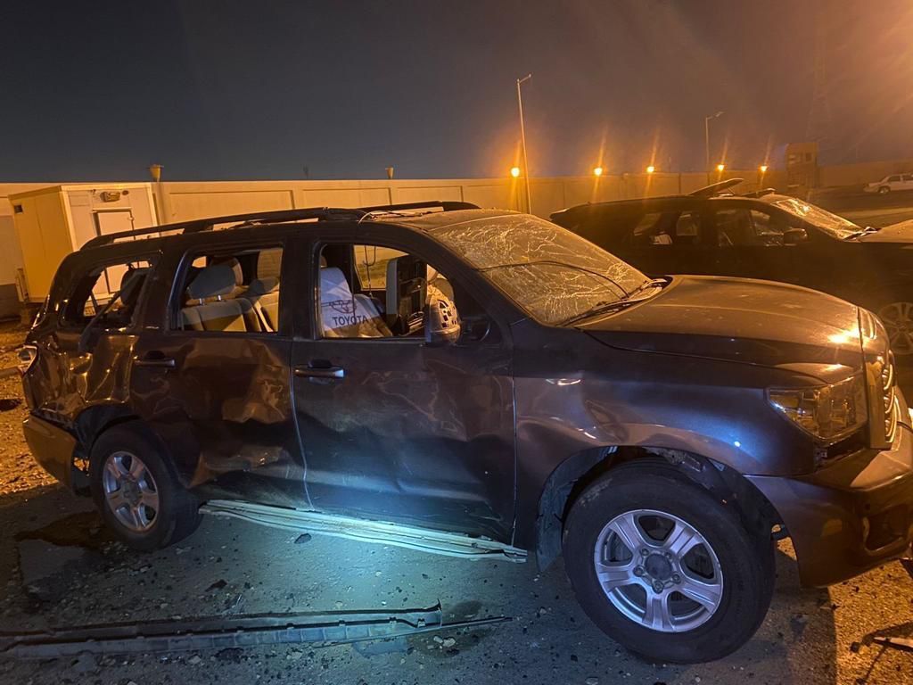 (فيديو وصور) أضرار مادية جراء الهجمات العدائية الحوثية على السعودية