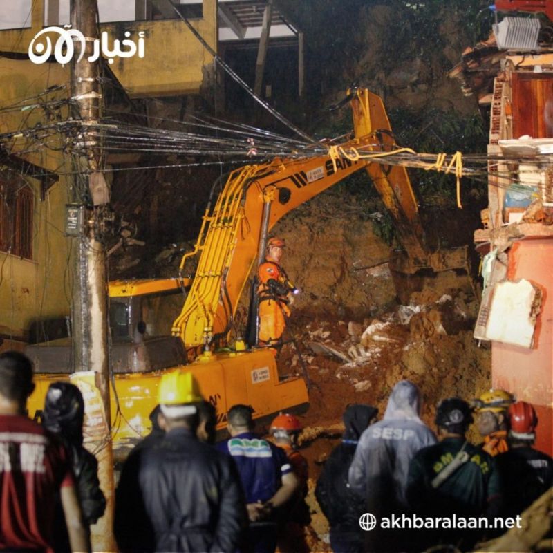 منظر يُظهر الأضرار والانهيارات الطينية الناجمة عن الأمطار الغزيرة في البرازيل. رويترز