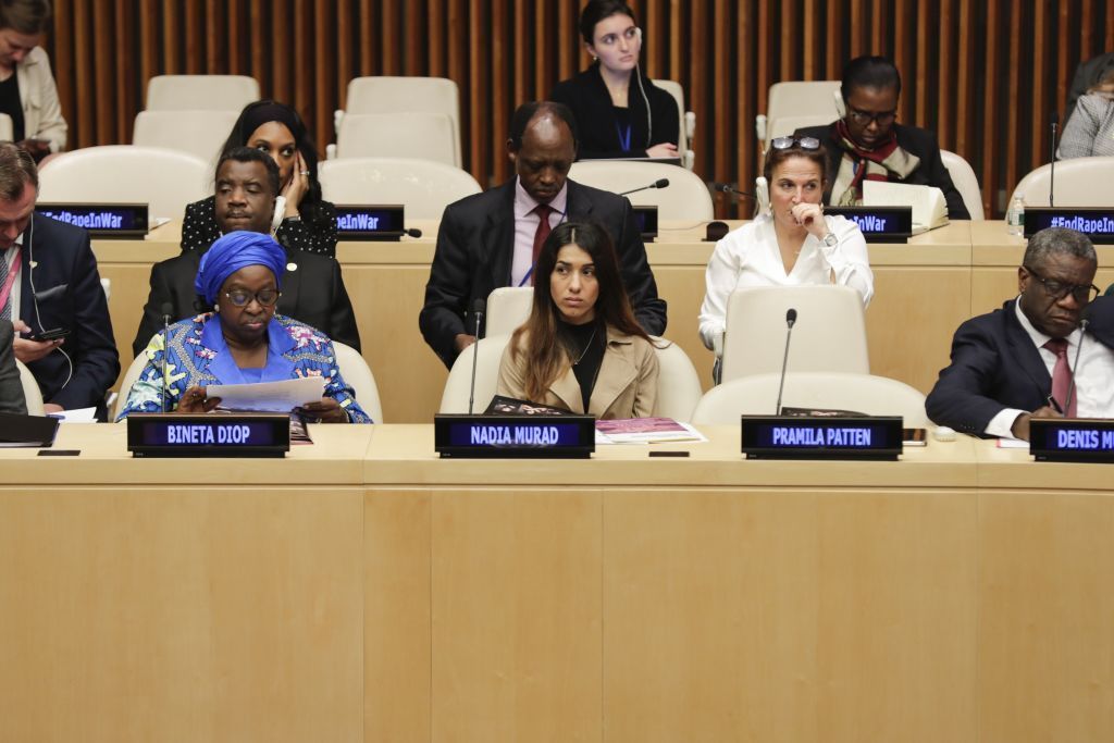 هل تستخدم روسيا "الاغتصاب" كسلاح حرب كما فعل تنظيم داعش في الإيزيديين؟ 1 الناشطة الإيزيدية نادية مراد ، الحائزة على جائزة نوبل. غيتي