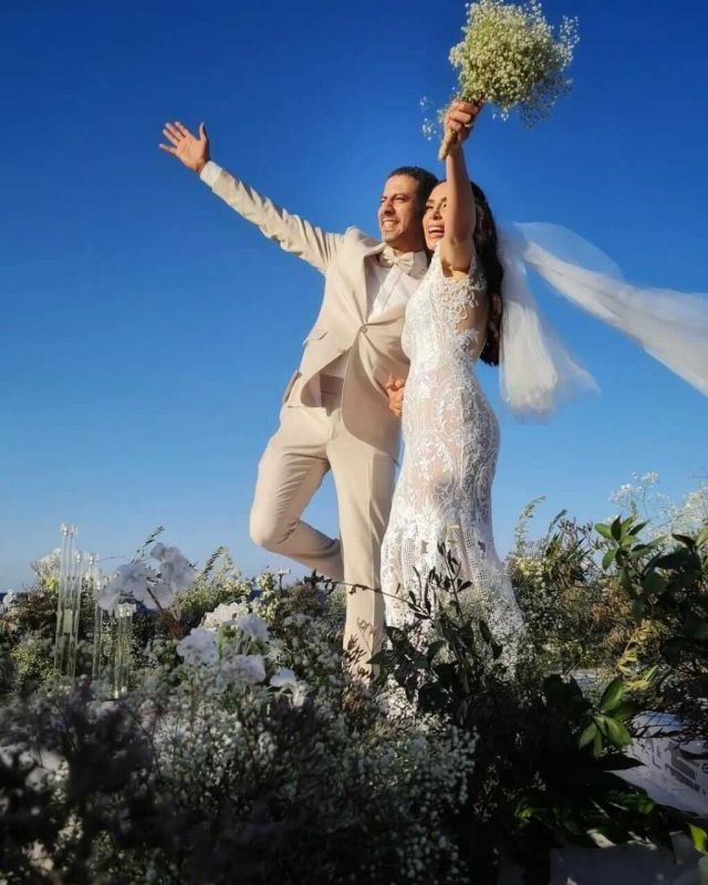 بالصور محمد فراج وبسنت شوقي.. زواج على الطريقة الحديثة