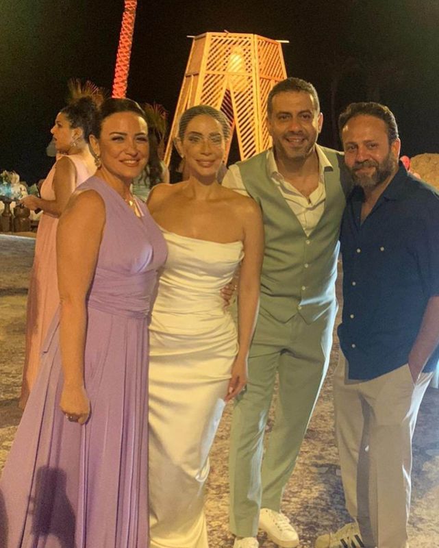 بالصور محمد فراج وبسنت شوقي.. زواج على الطريقة الحديثة