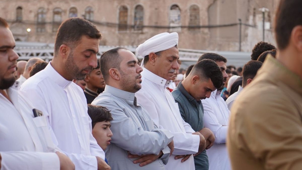 بعد انتهاء حقبة داعش.. أول صلاة عيد في جامع النوري بمدينة الموصل العراقية