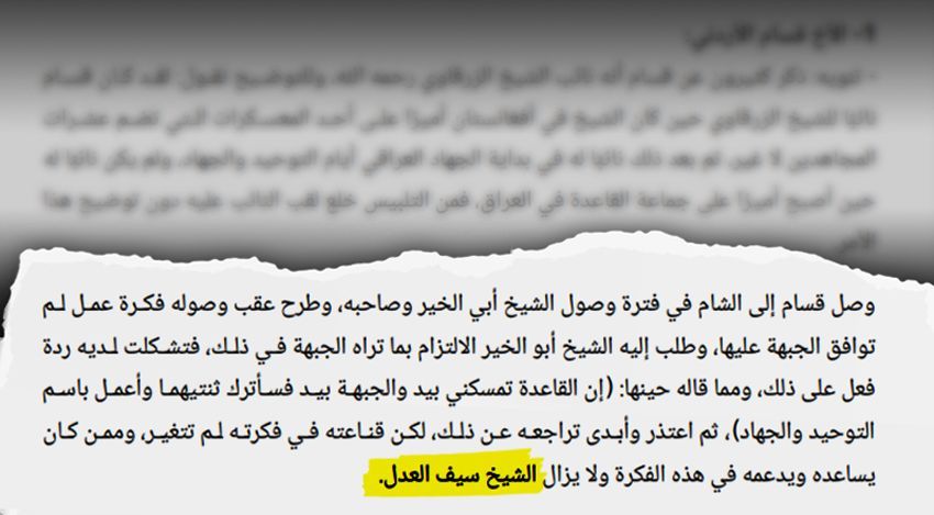 سيف العدل في عيون خصومه: رجل إيران و"بغل التحميل" المدافع عن القاعدة 4 سيف العدل في عيون خصومه: رجل إيران و"بغل التحميل" المدافع عن القاعدة