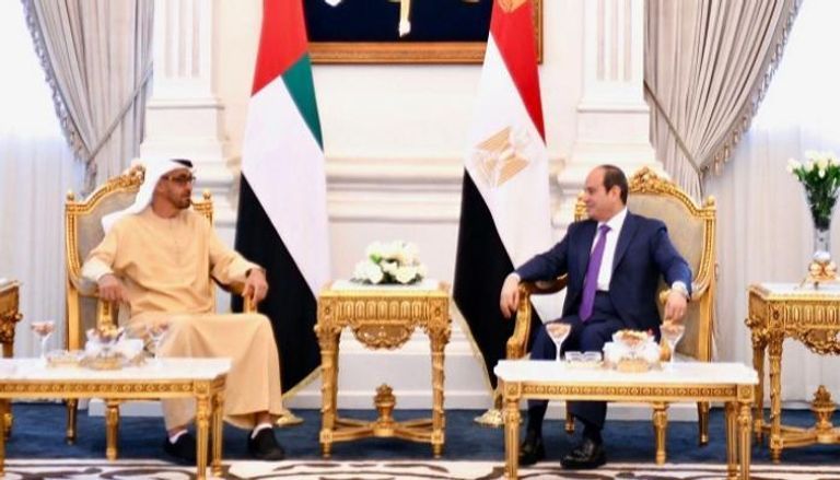 قمة ثنائية بين الشيخ محمد بن زايد وعبد الفتاح السيسي