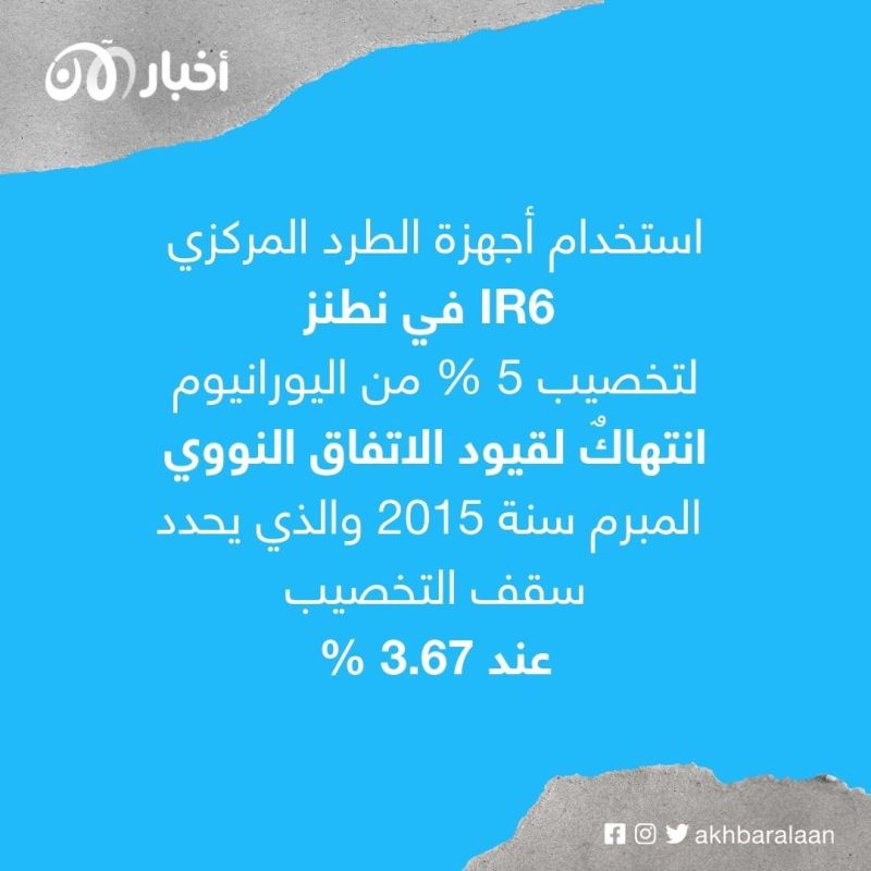 تقرير سري.. إيران توسع عمليات التخصيب تحت الأرض
