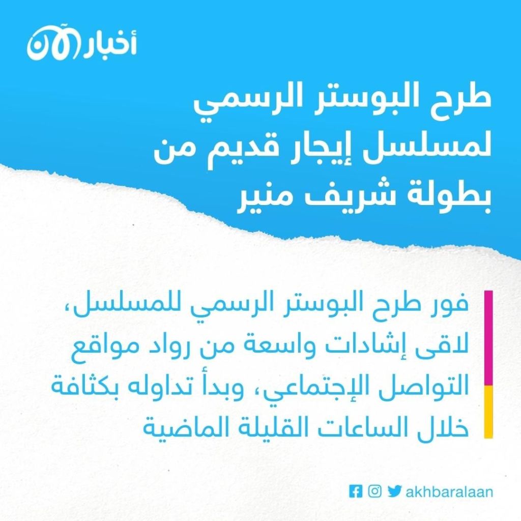 طرح بوستر مسلسل "إيجار قديم" لشريف منير