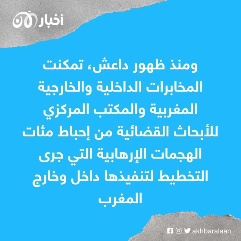 المغرب يعلن اعتقال 5 مرتبطين بتنظيم داعش الإرهابي