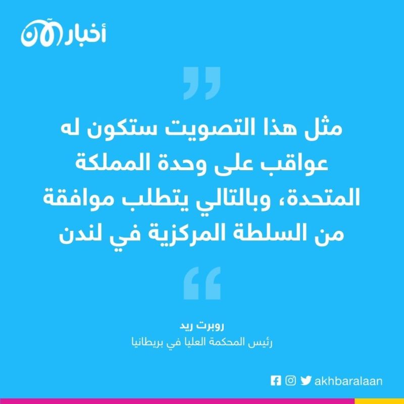 قرار بريطاني حول نية اسكتلندا تنظيم استفتاء من أجل الاستقلال