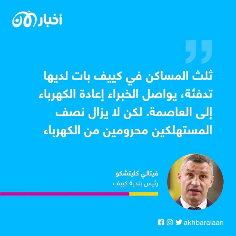 نصف سكان كييف مازالت العتمة تلفهم بعد ضربات روسية