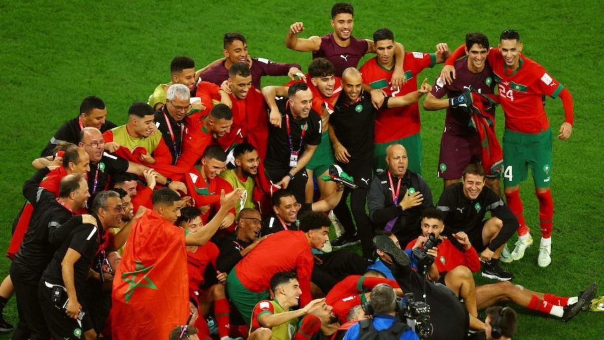 بالصور.. فرحة نجوم المغرب بالفوز التاريخي على إسبانيا