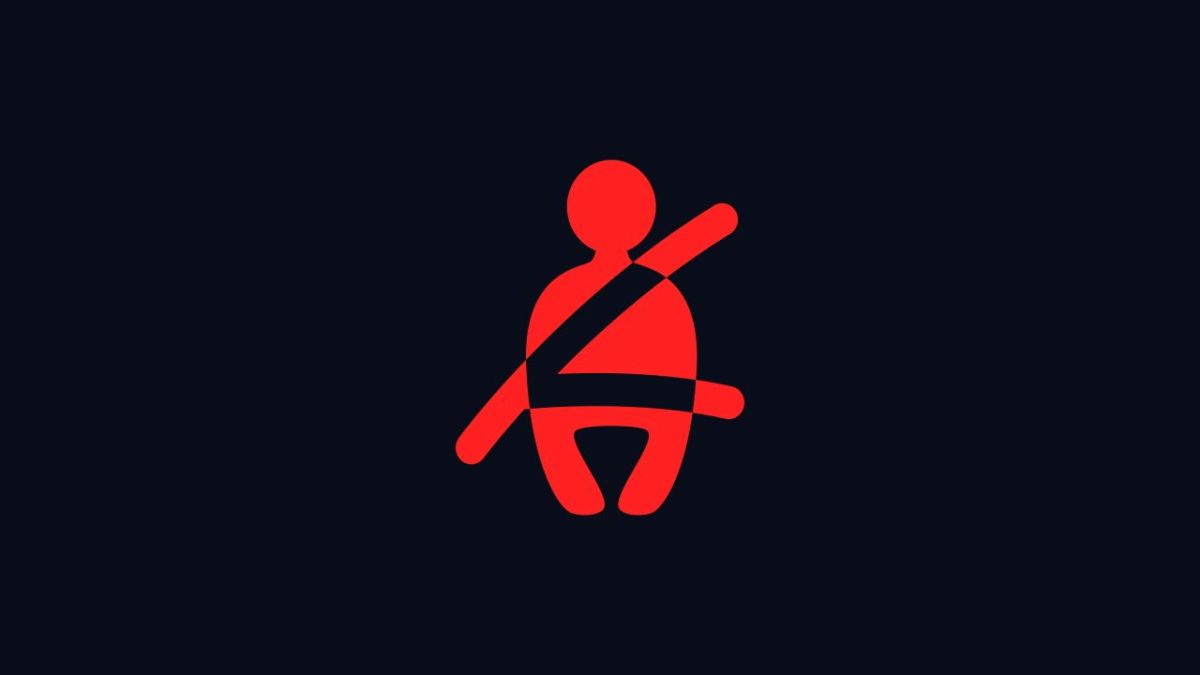 الرموز والإشارات الضوئية على لوحة قيادة السيارة