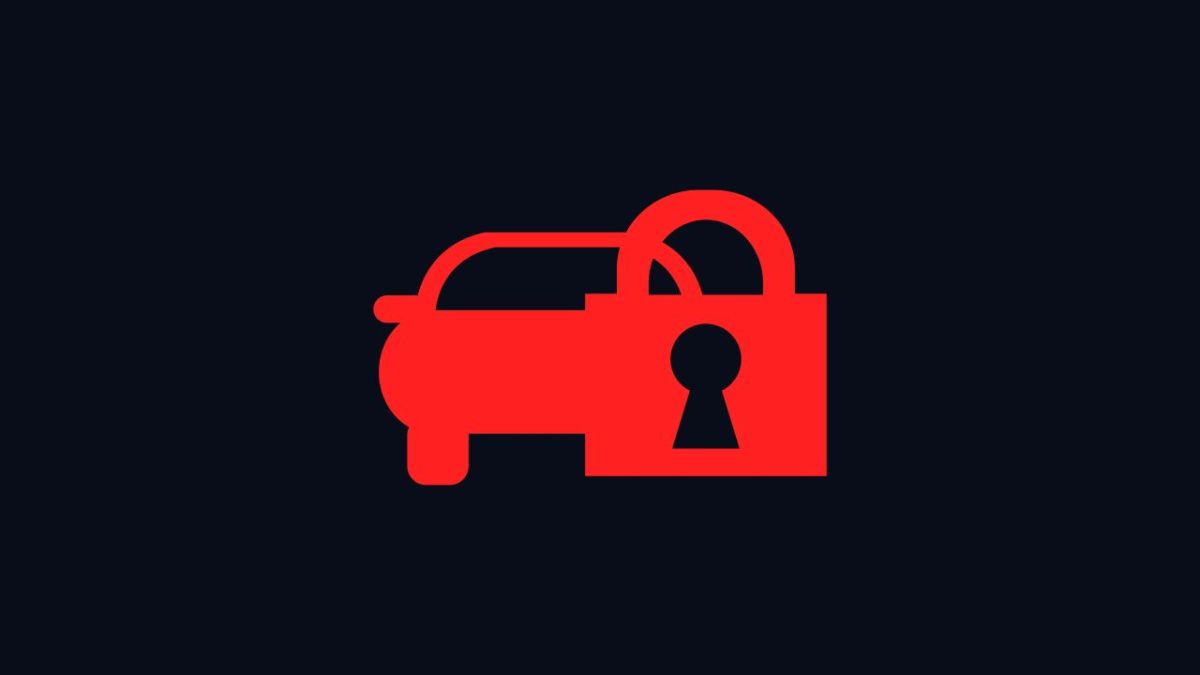 الرموز والإشارات الضوئية على لوحة قيادة السيارة