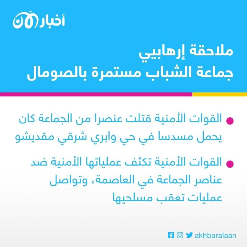 مقتل 14 إرهابياً من جماعة الشباب على يد الجيش الصومالي 1 مقتل 14 إرهابياً من جماعة الشباب على يد الجيش الصومالي