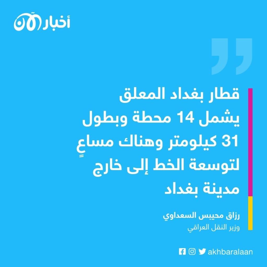مشروع قطار بغداد المعلق.. هل يتحول حلم العراقيين إلى حقيقة؟ 2 مشروع قطار بغداد المعلق.. هل يتحول حلم العراقيين إلى حقيقة؟