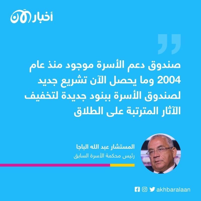رئيس محكمة الأسرة السابق لأخبار الآن: صندوق الأسرة في مصر سيوفر الرعاية للأطفال