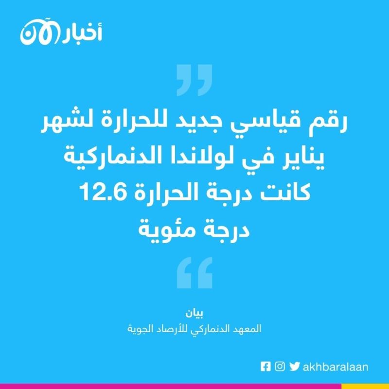 أوروبا تسجل درجات حرارة غير متوقعة في بداية 2023
