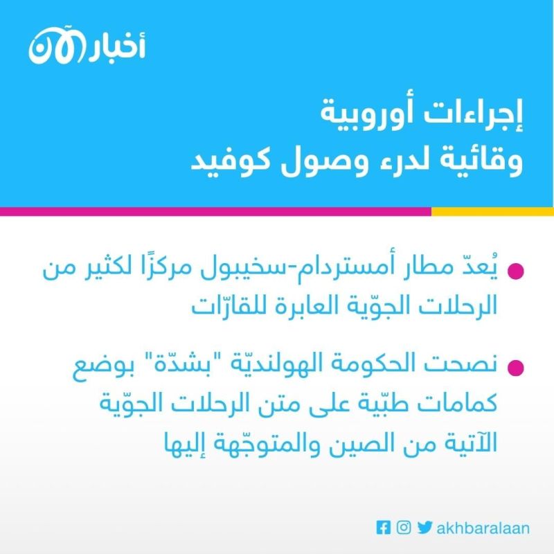 هولندا والبرتغال تقرران فرض اختبارات كوفيد على الوافدين من الصين