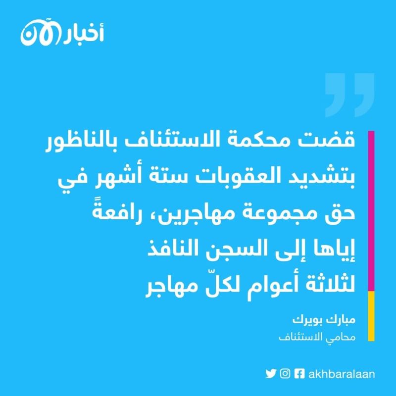 المغرب.. محكمة الاستئناف تحكم بالسجن على 13 مهاجرًا