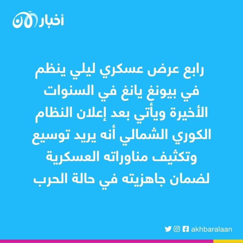 كوريا الشمالية تستعرض أحدث جيل من صواريخها البالستية العابرة للقارات