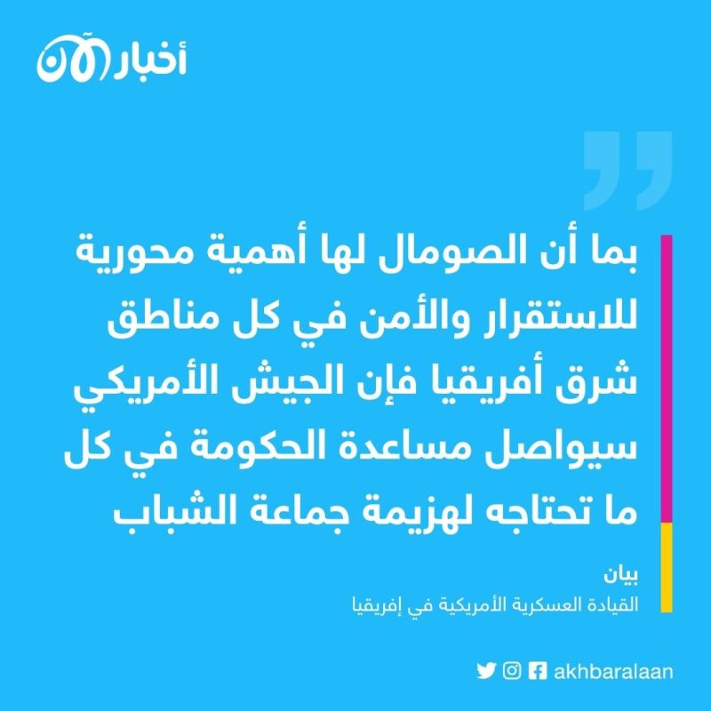 للدفاع عن النفس.. ضربة جوية تقضي على 12 عنصرا من جماعة الشباب في الصومال 1 للدفاع عن النفس.. ضربة جوية تقضي على 12 عنصرا من جماعة الشباب في الصومال