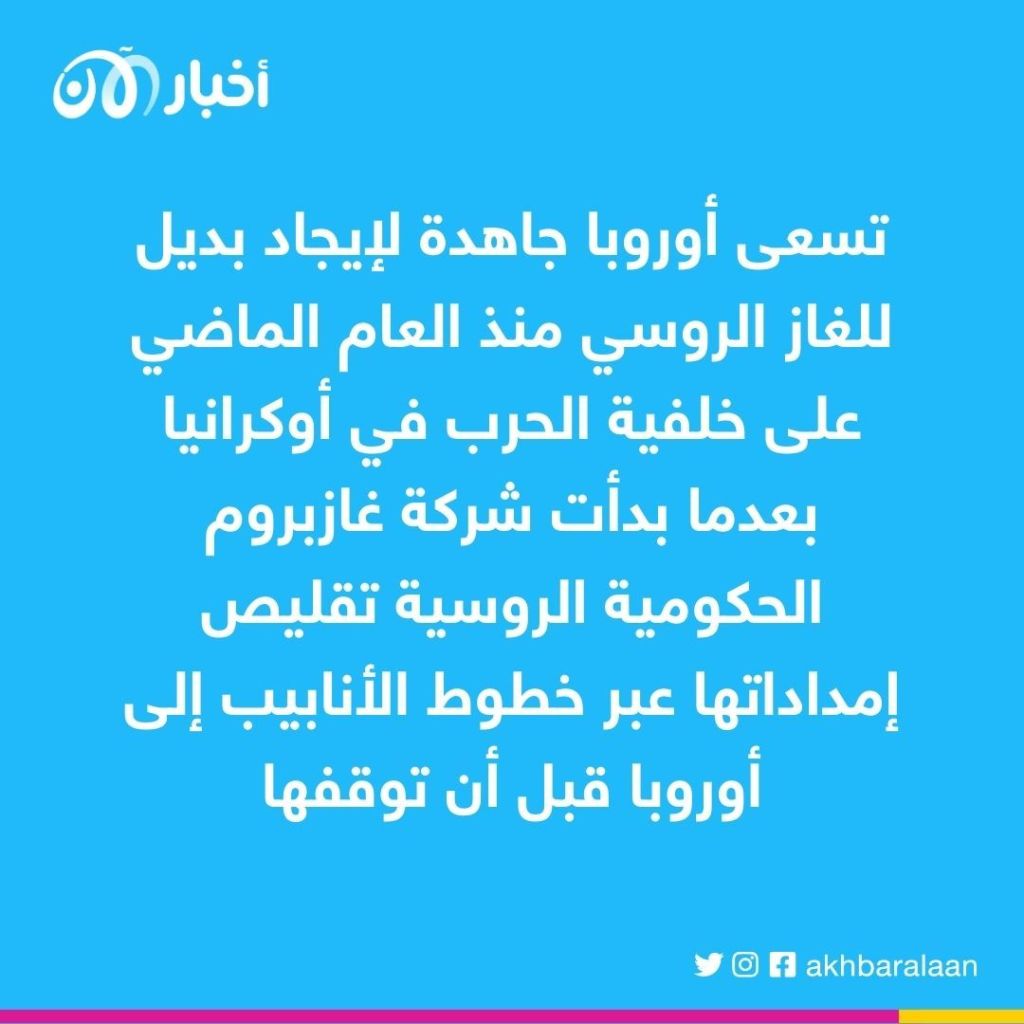 العالم يتجه لإيجاد بديل عن الغاز الروسي