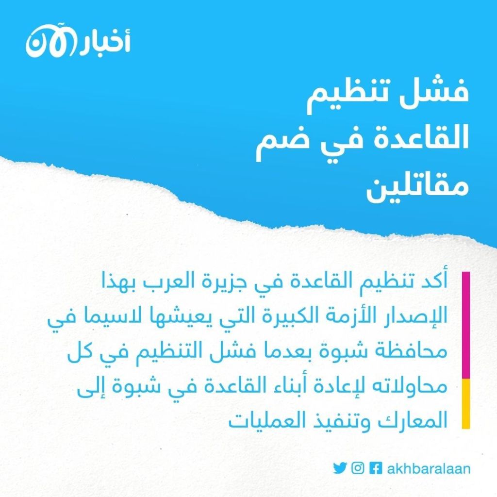 في إصدار مرئي جديد.. سعد العولقي يعترف بأزمة القاعدة في شبوة